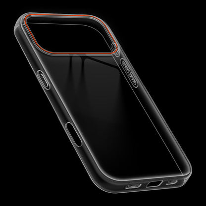 Crystal Clear Anti-Yellow Transparent Back Cover Case With Camera Ring Protection for Apple iphone 17 Pro Max