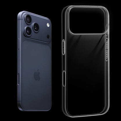 Crystal Clear Anti-Yellow Transparent Back Cover Case With Camera Ring Protection for Apple iphone 17 Pro Max