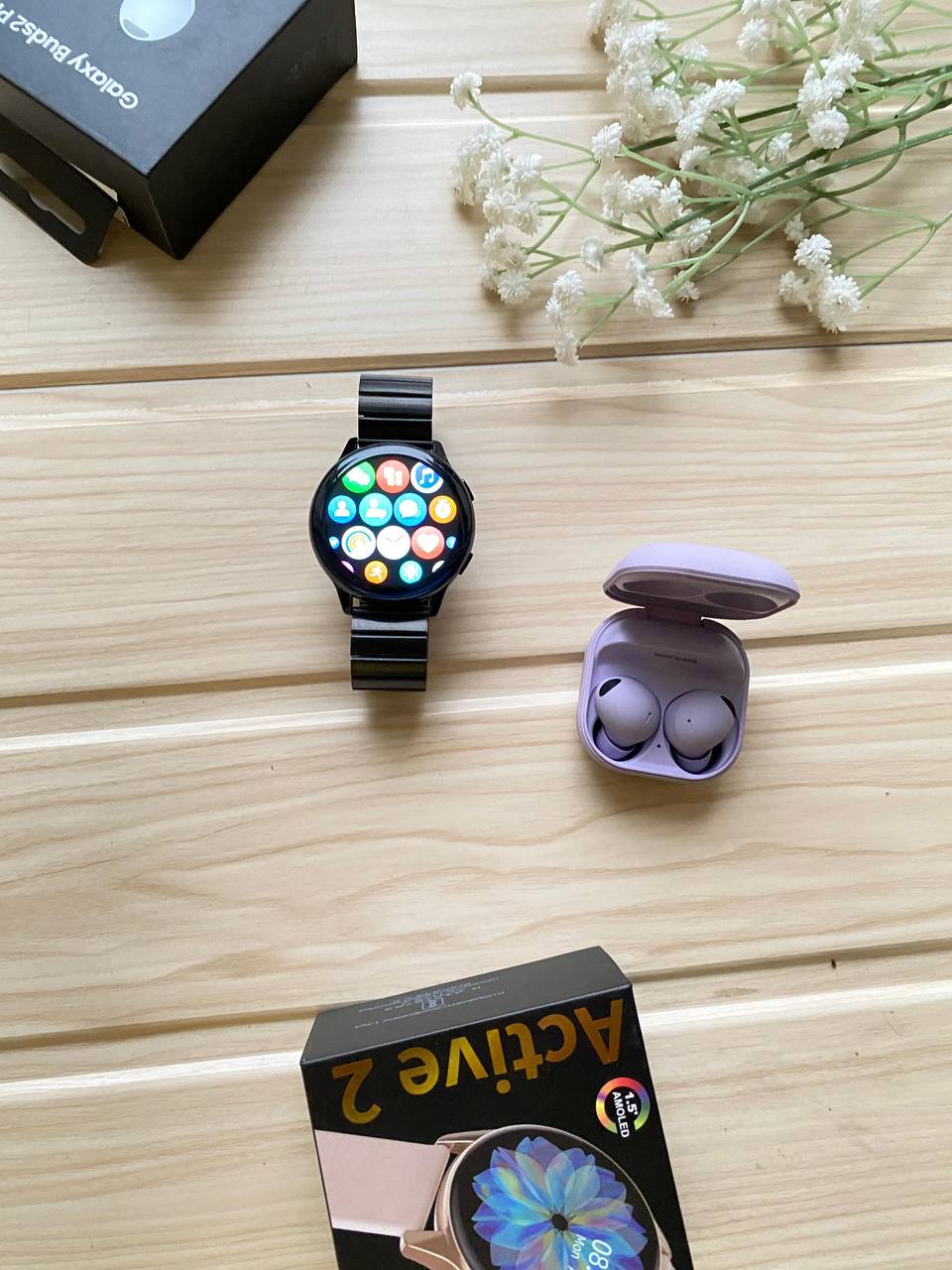 Samsung Galaxy Watch Active2 + Galaxy Buds2 Pro Combo